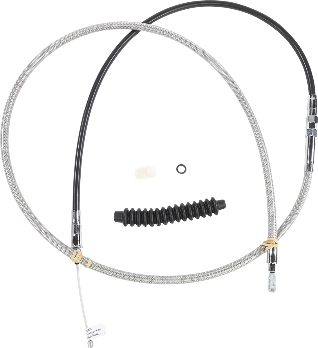Drag Specialties High-Efficiency Braided Stainless Steel Clutch Cable