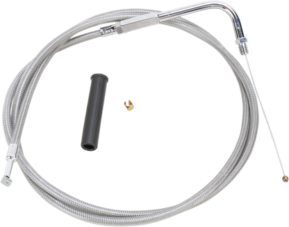 Drag Specialties Stainless Braided Throttle Cable