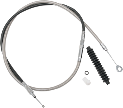 Drag Specialties High-Efficiency Braided Stainless Steel Clutch Cable