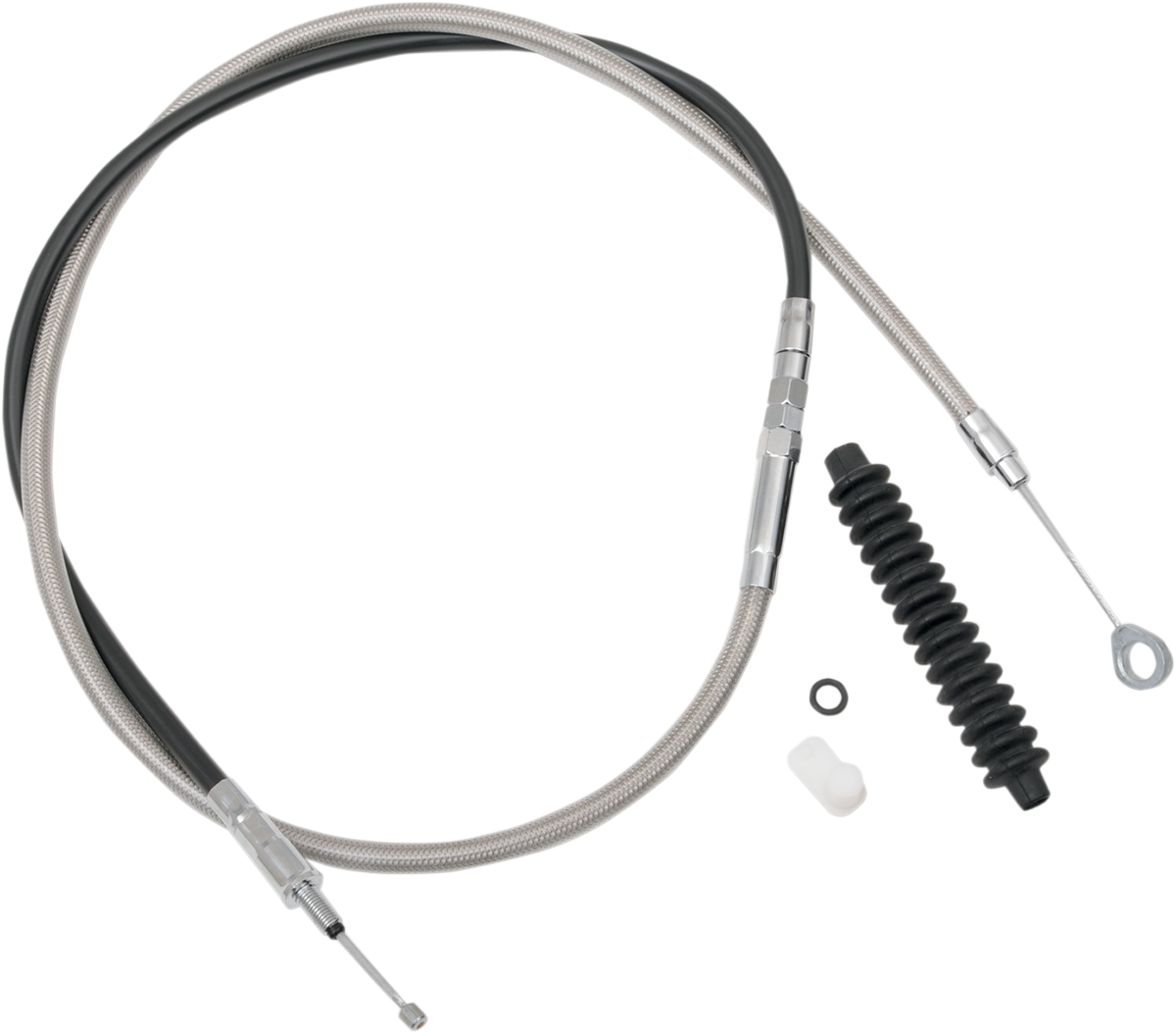 Drag Specialties High-Efficiency Braided Stainless Steel Clutch Cable