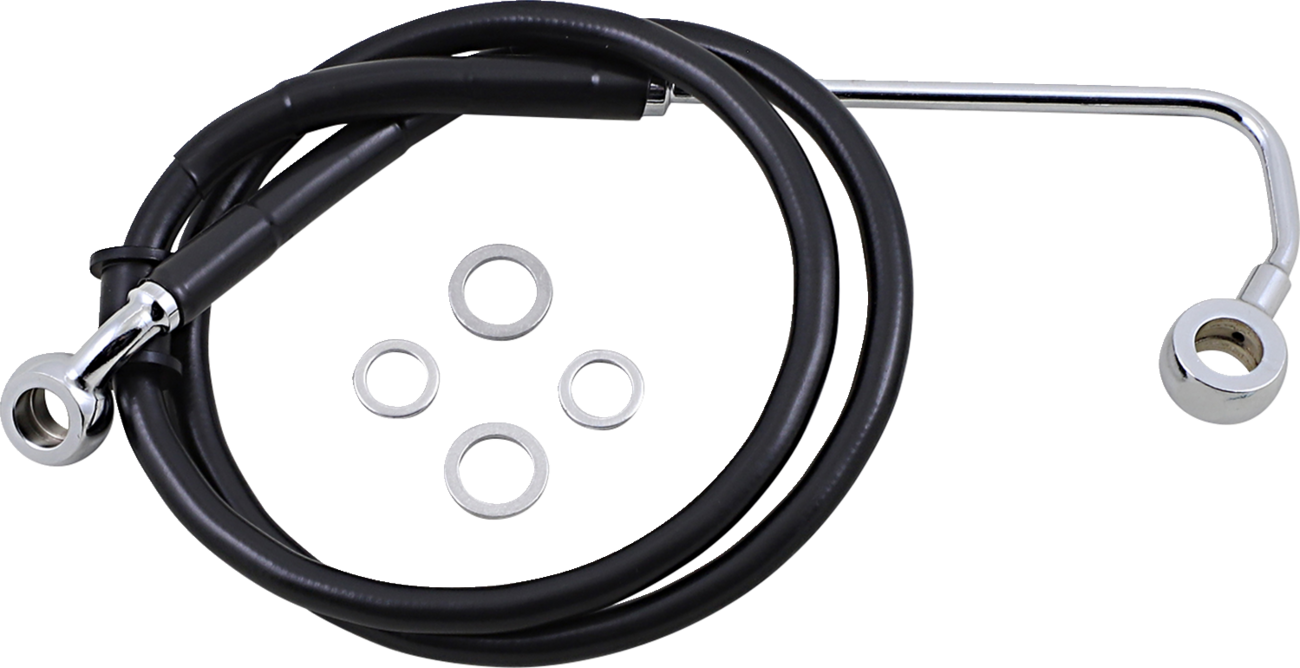 Drag Specialties Extended Length Stainless Steel Brake Line