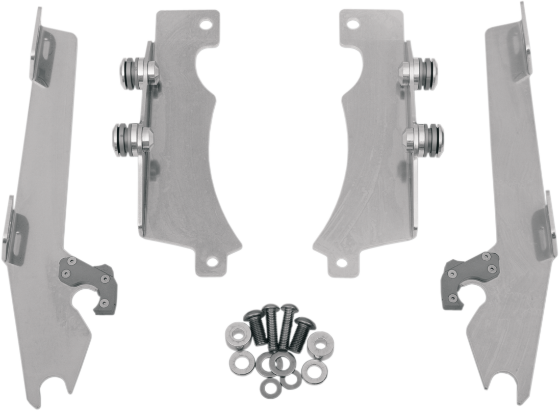 Memphis Shades Windshield Batwing Trigger-Lock Complete Mount Kit