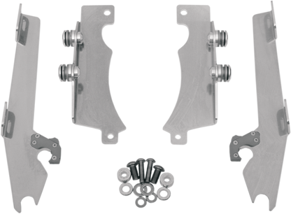 Memphis Shades Windshield Batwing Trigger-Lock Complete Mount Kit