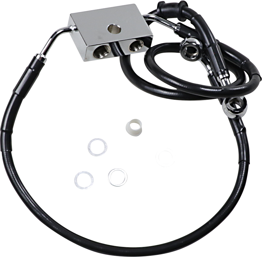 Drag Specialties Extended Length Front Brake Line