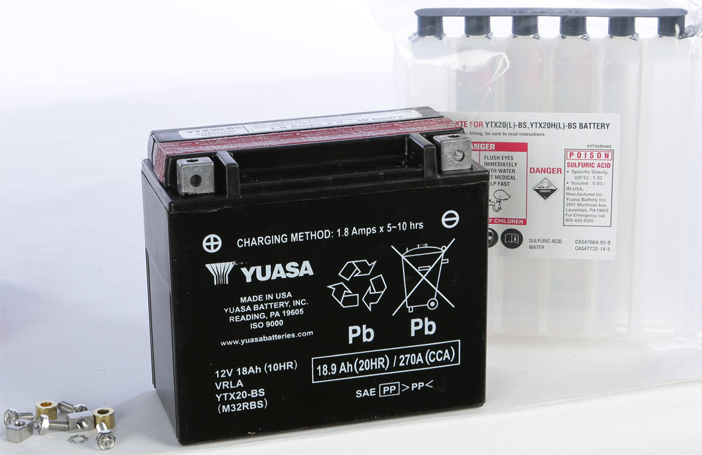 YUASA AGM Maintenance Free Battery