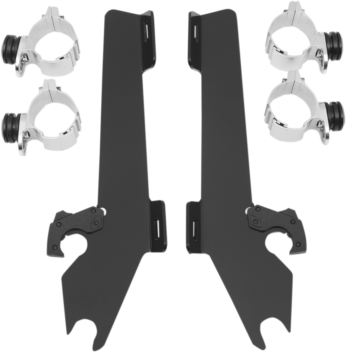 Memphis Shades Windshield Batwing Trigger-Lock Complete Mount Kit