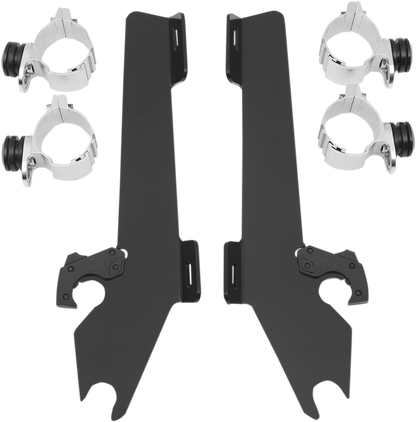 Memphis Shades Windshield Batwing Trigger-Lock Complete Mount Kit