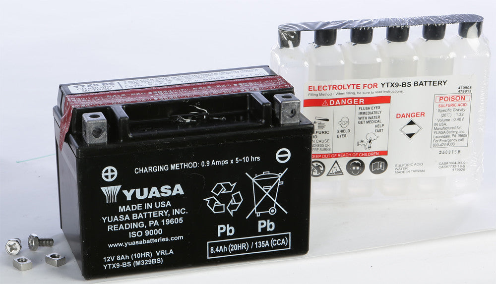 YUASA AGM Maintenance Free Battery