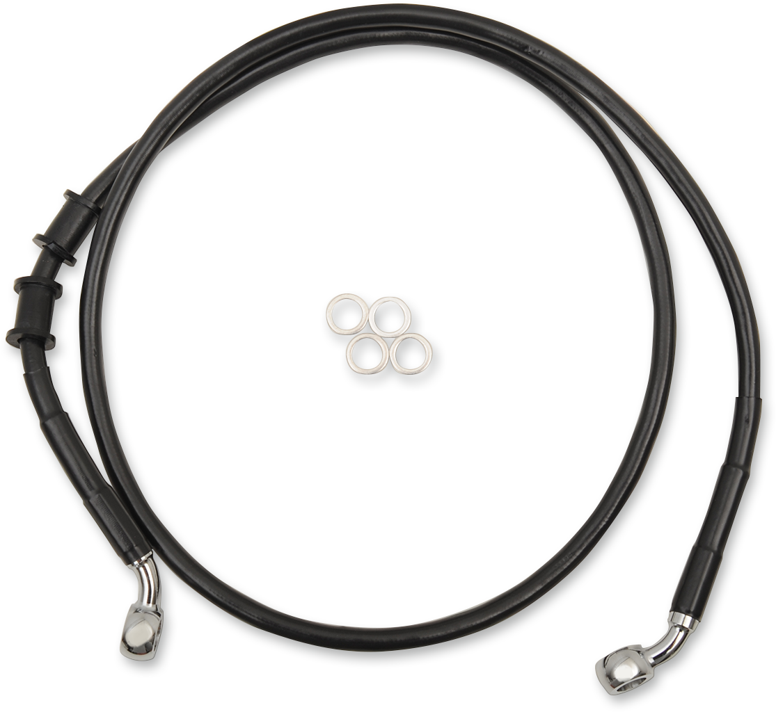 Drag Specialties Extended Length Front Brake Line