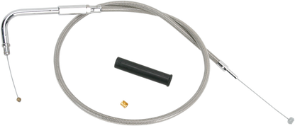 Drag Specialties Stainless Braided Throttle Cable