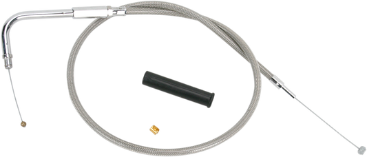 Drag Specialties Stainless Braided Throttle Cable