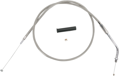 Drag Specialties Stainless Braided Throttle Cable