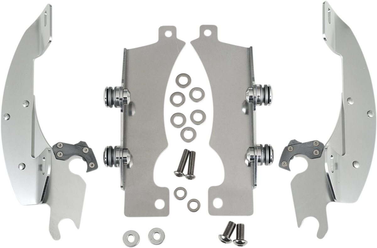 Memphis Shades Windshield Batwing Trigger-Lock Complete Mount Kit