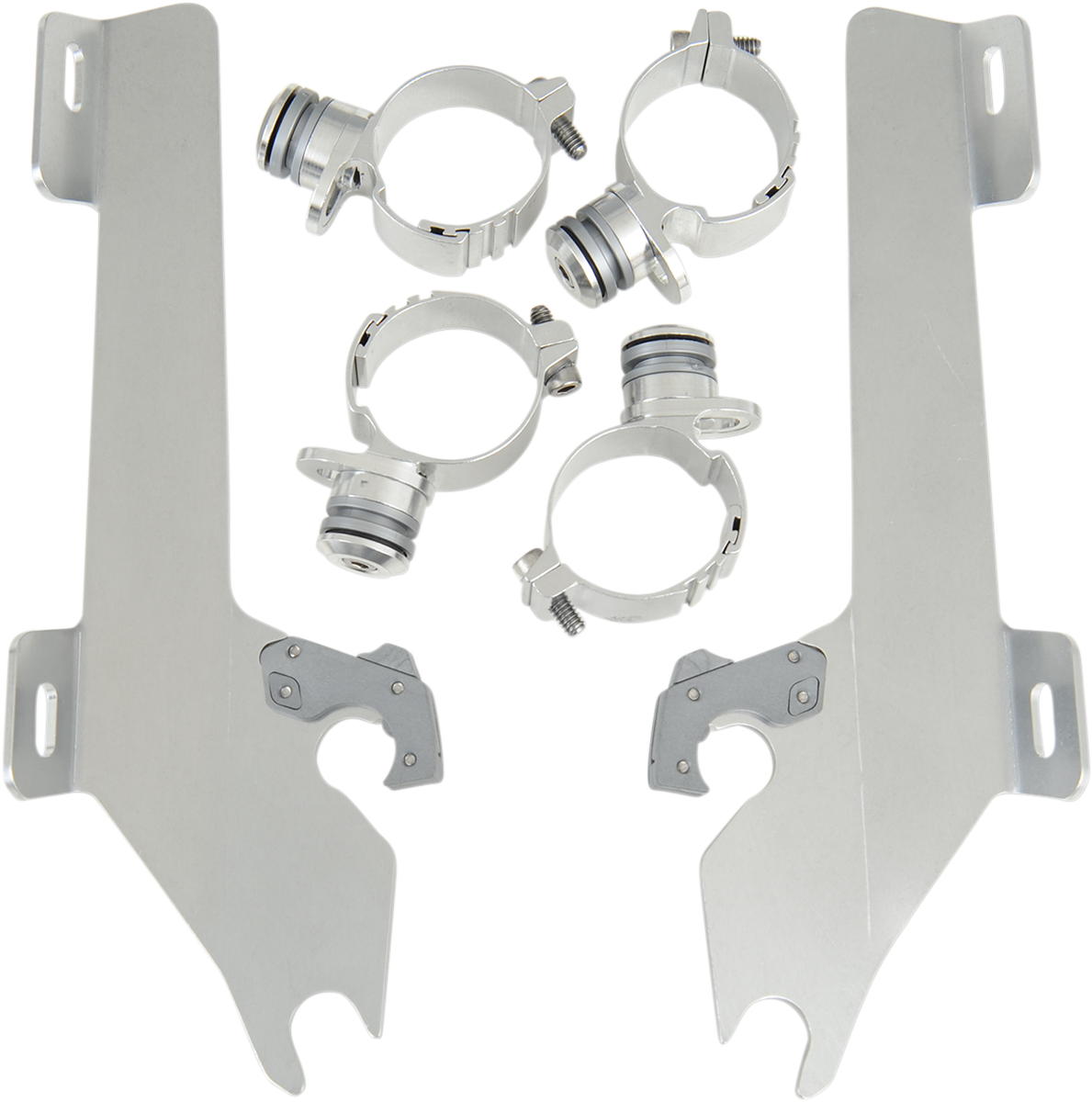 Memphis Shades Windshield Batwing Trigger-Lock Complete Mount Kit