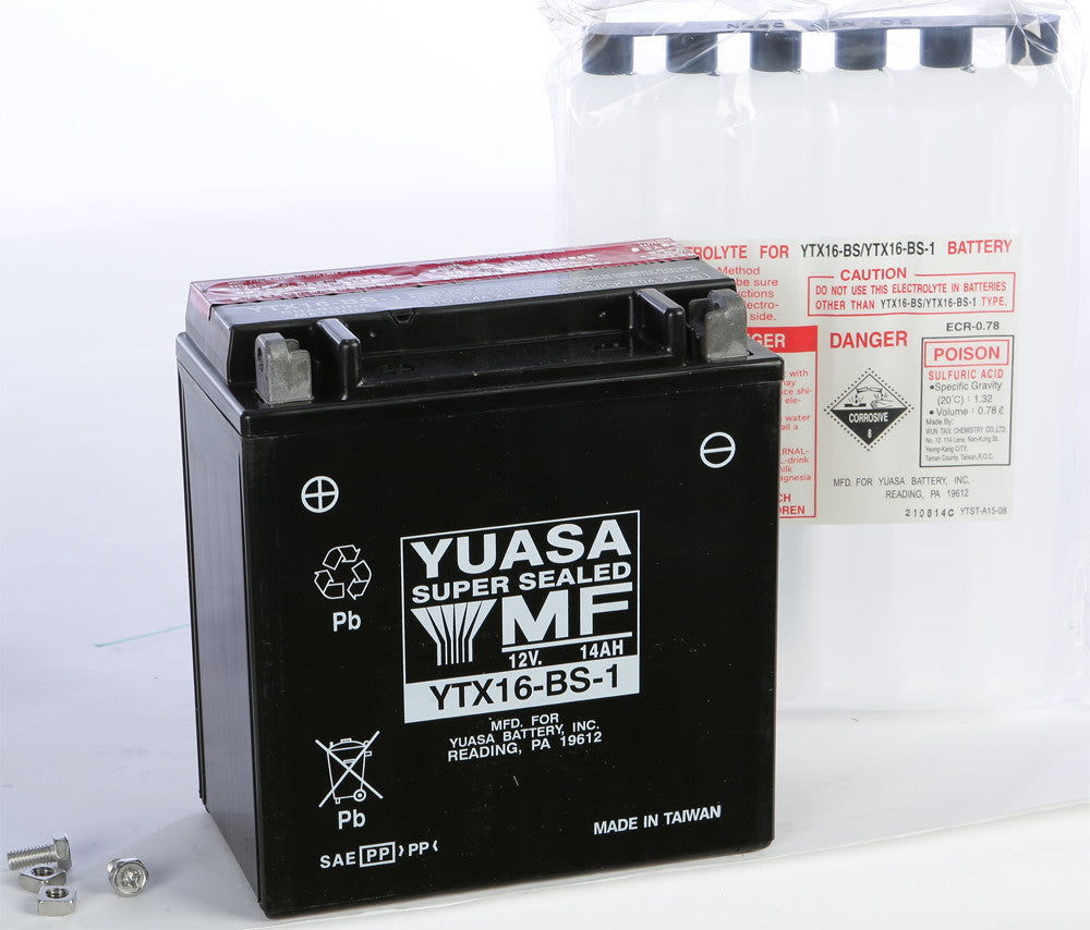 YUASA AGM Maintenance Free Battery