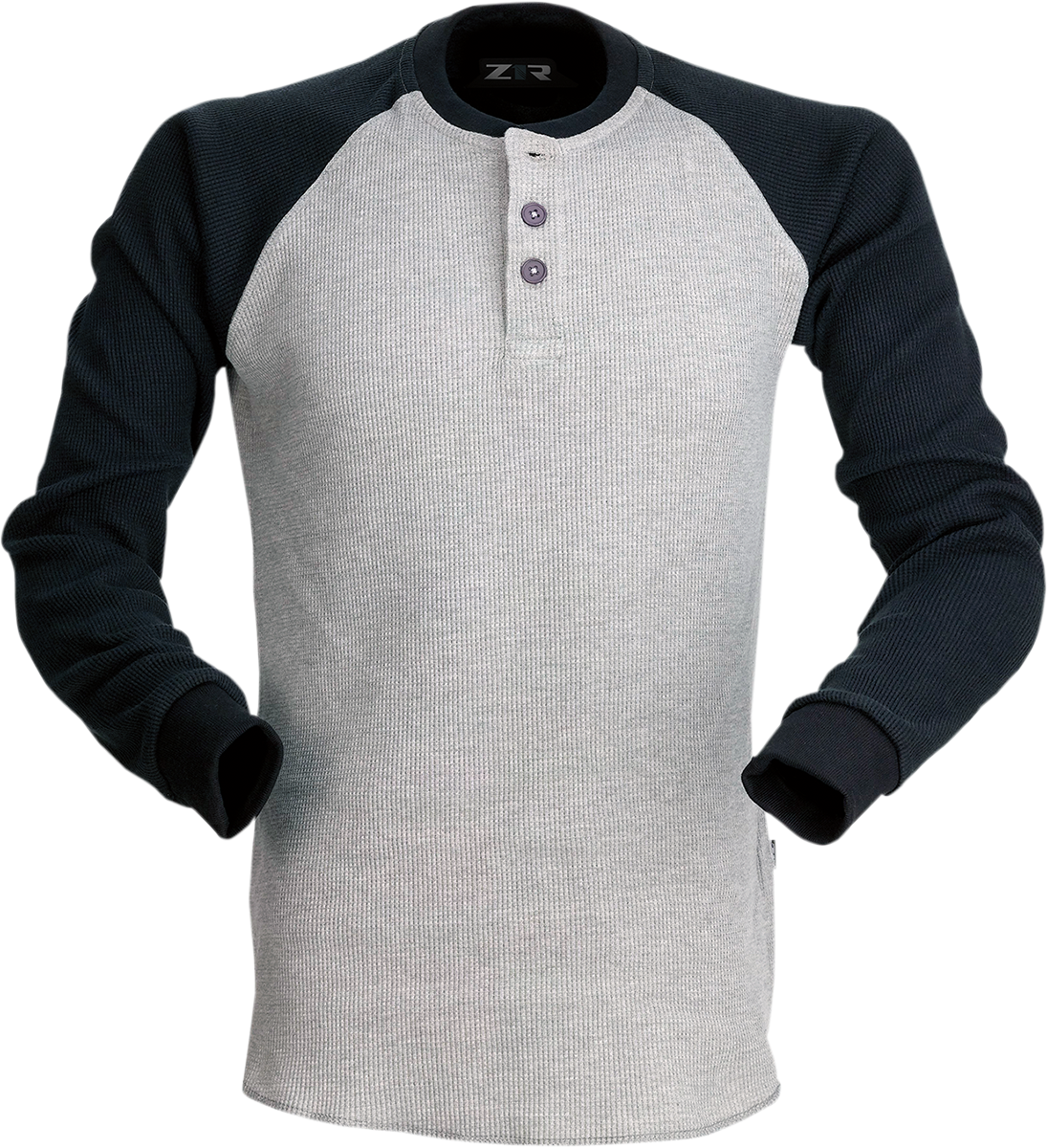 Z1R Waffle Long-Sleeve Knit Shirt