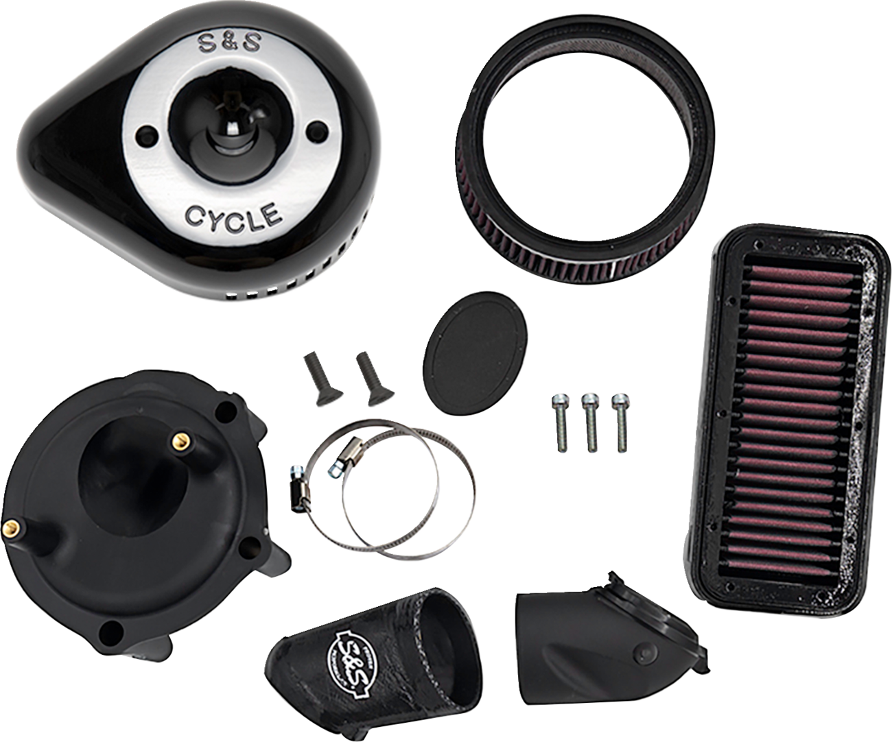 S&S Cycle Stealth Air Cleaner Kit with Cover
