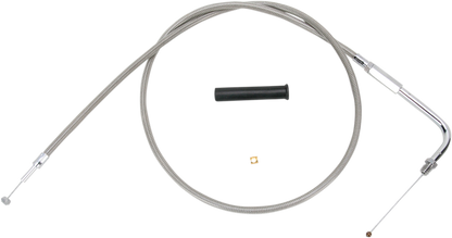 Drag Specialties Stainless Braided Throttle Cable