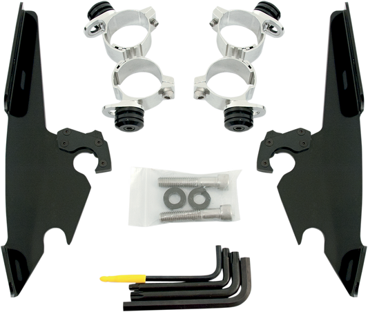 Memphis Shades Fats/Slim Windshield Trigger Lock Complete Mount Kit