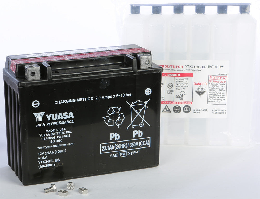 YUASA AGM Maintenance Free Battery