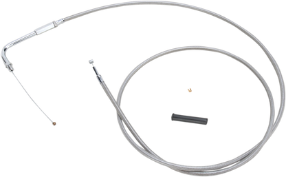 Drag Specialties Stainless Braided Throttle Cable