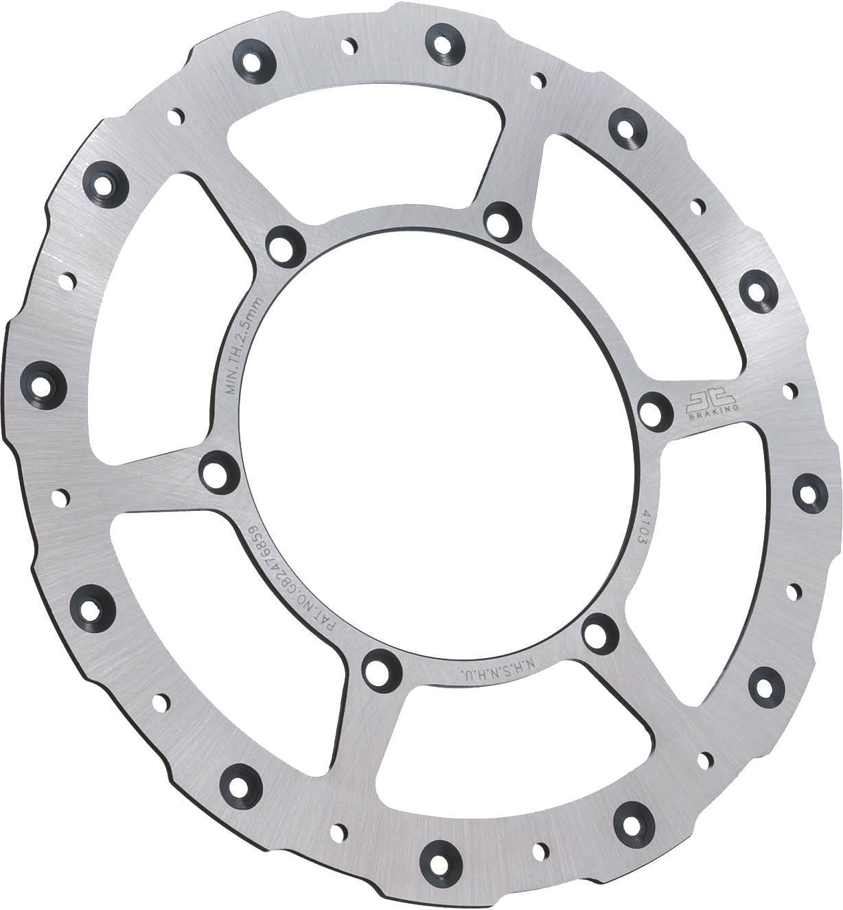 JT Self Cleaning Stainless Steel Brake Rotor