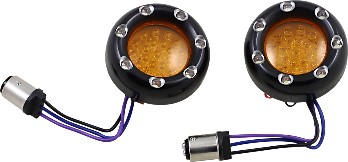 LED Fire Ring Kit for Factory Deuce Style Turn Signal Housing