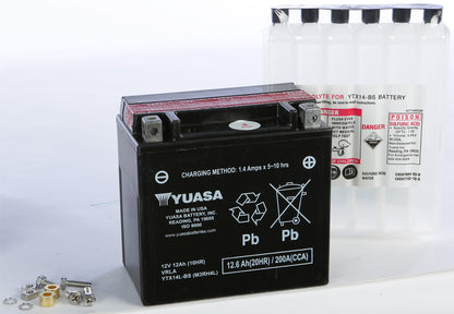 YUASA AGM Maintenance Free Battery