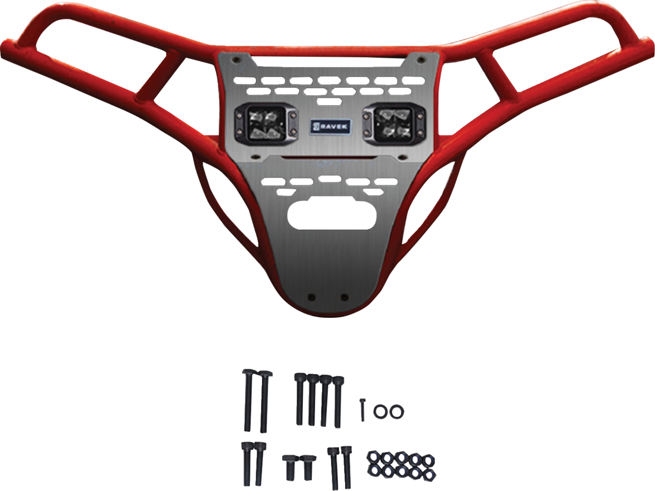 Ravek Front Bumper/Skid Plate with White Lights