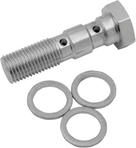 Drag Specialties Universal Chrome Steel Banjo Bolt