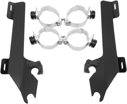 Memphis Shades Windshield Batwing Trigger-Lock Complete Mount Kit