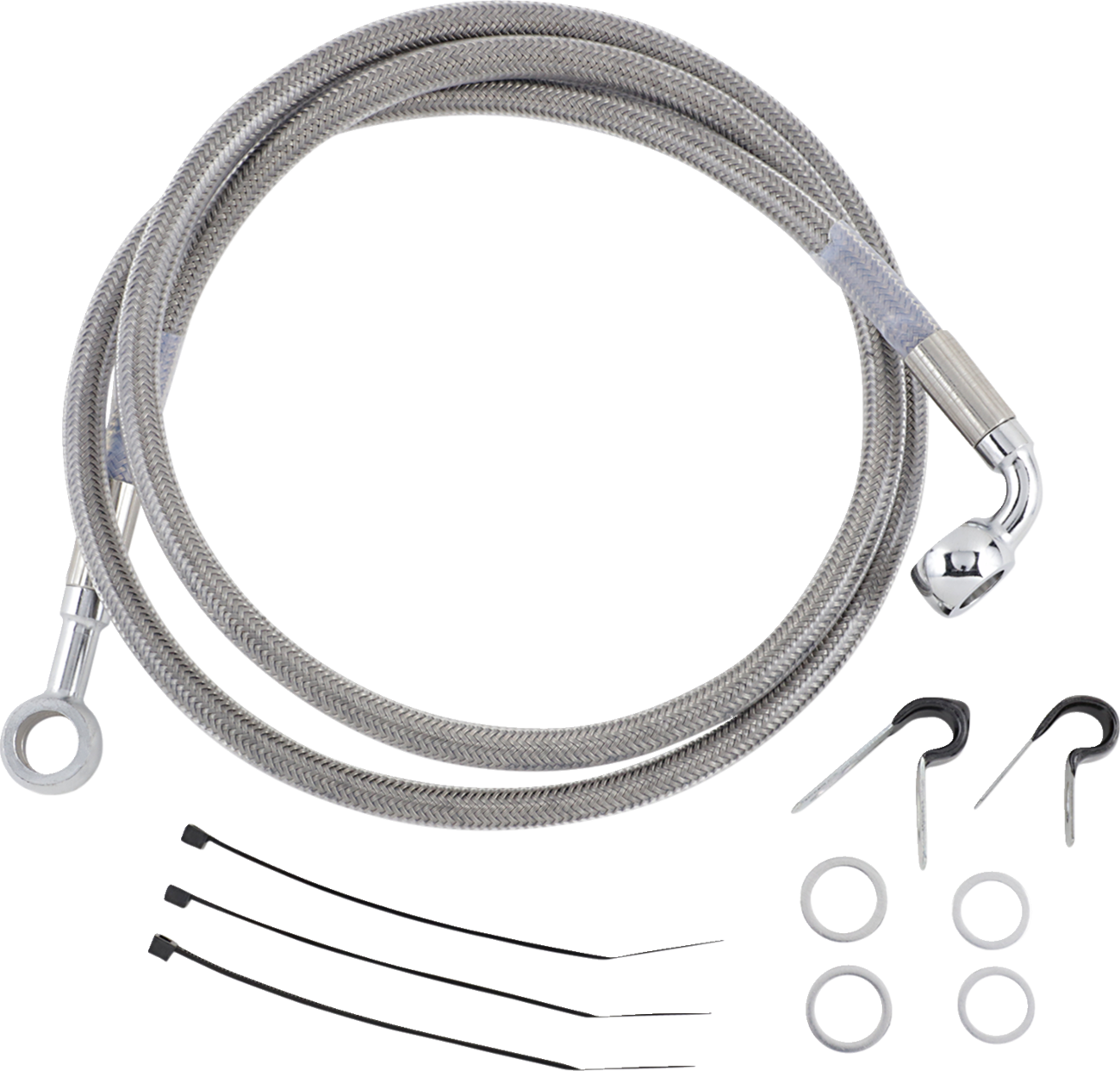 Drag Specialties Stainless Steel Brake Line Kit