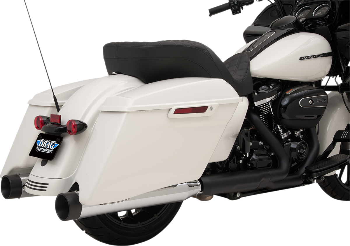 Drag Specialties 4" Slip-On Mufflers with Billet End Caps