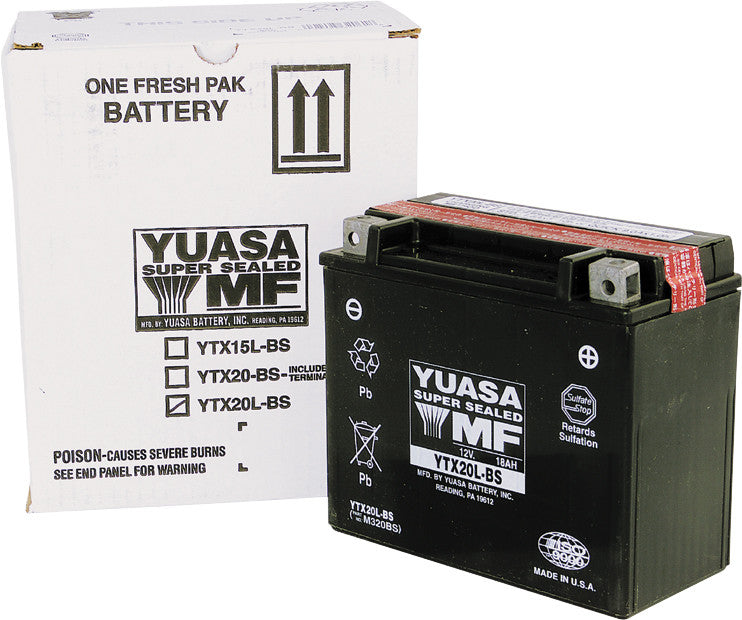 YUASA AGM Maintenance Free Battery