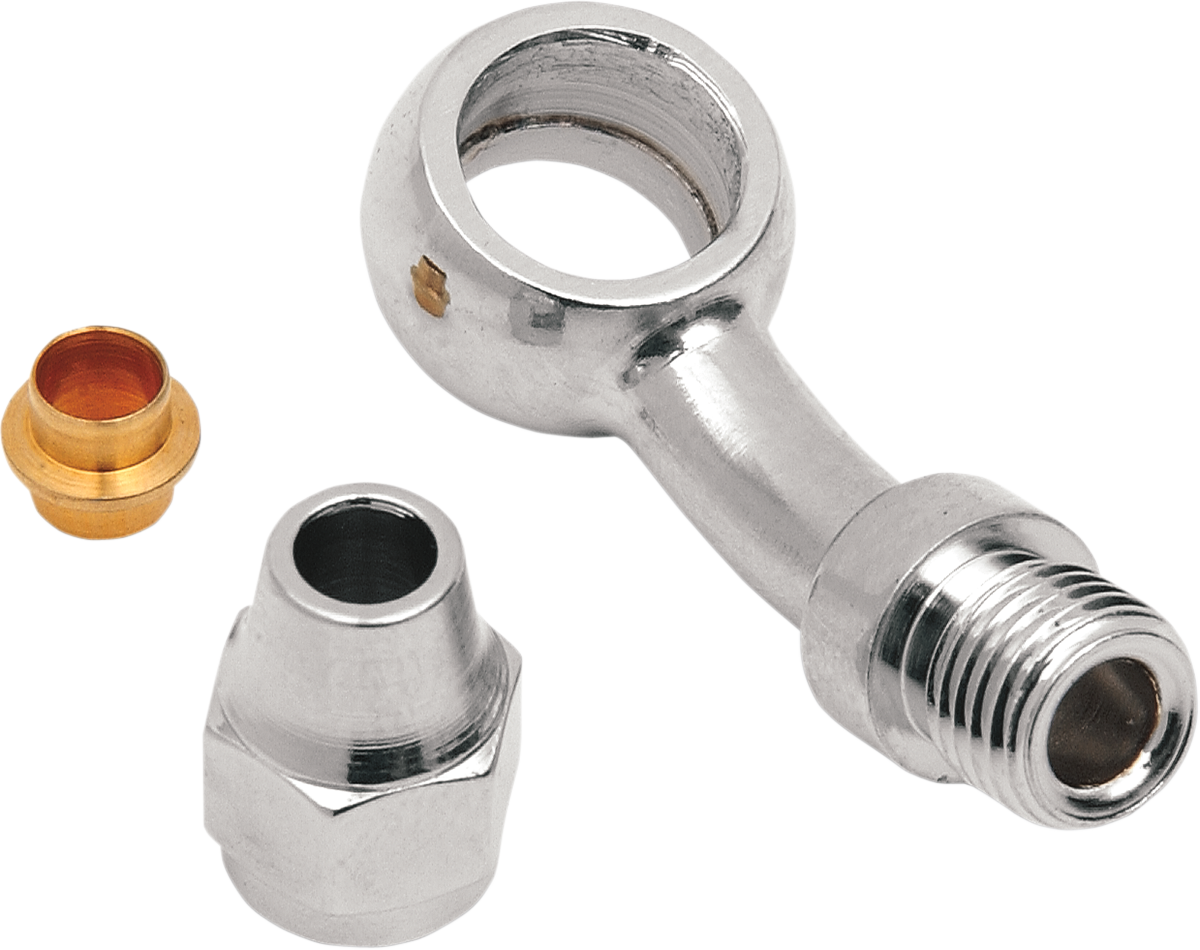 Drag Specialties Chrome Steel Banjo Fitting