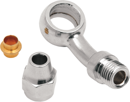 Drag Specialties Chrome Steel Banjo Fitting