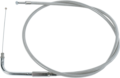 Drag Specialties Stainless Braided Throttle Cable