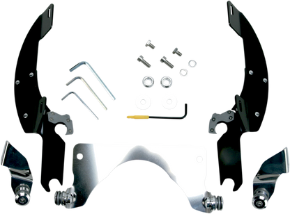 Memphis Shades Windshield Batwing Trigger-Lock Complete Mount Kit
