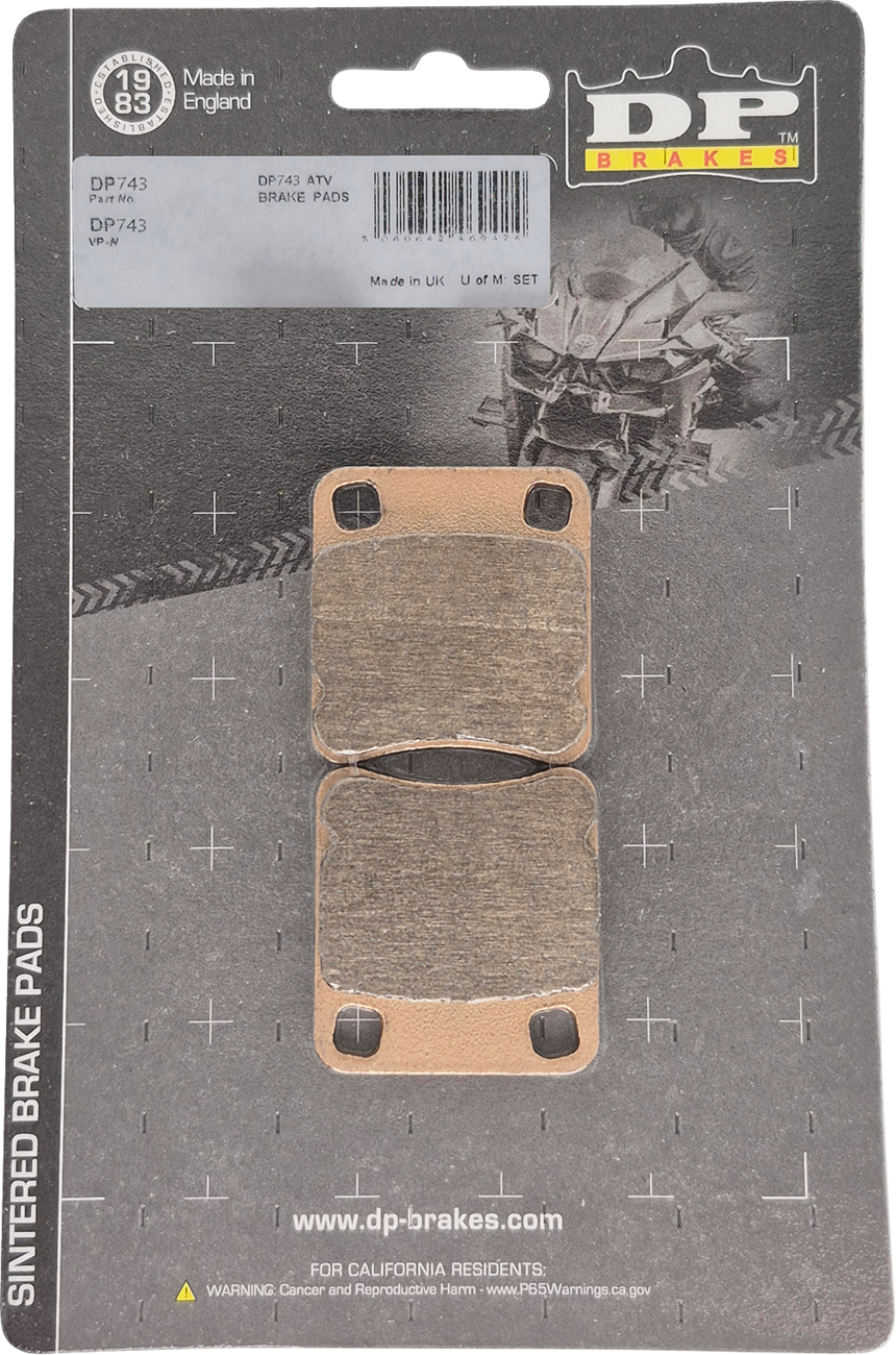 DP Brakes ATV/UTV Sintered Metal Brake Pads