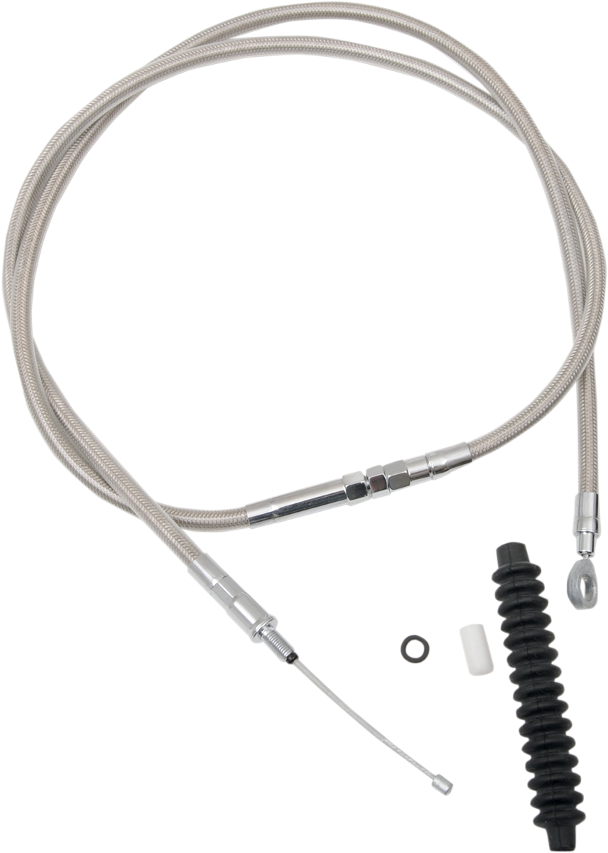 Drag Specialties High-Efficiency Braided Stainless Steel Clutch Cable