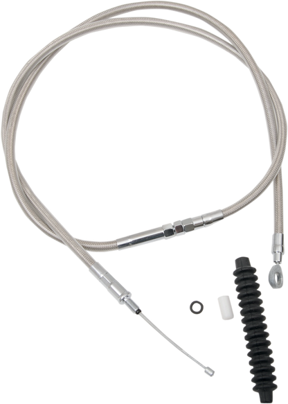 Drag Specialties High-Efficiency Braided Stainless Steel Clutch Cable