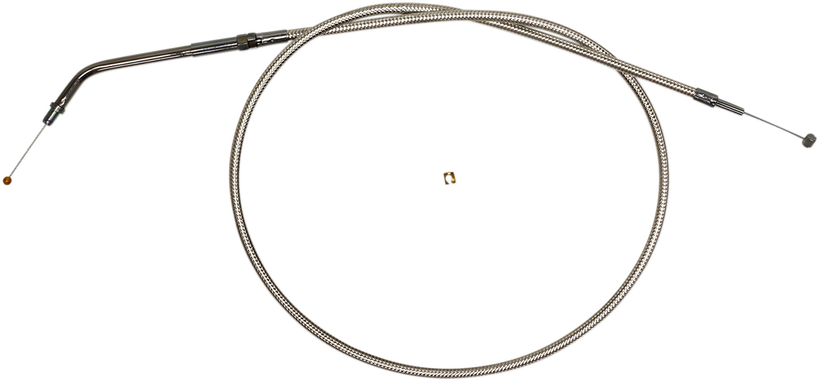Magnum Shielding Polished Stainless Steel Braided Throttle Cable
