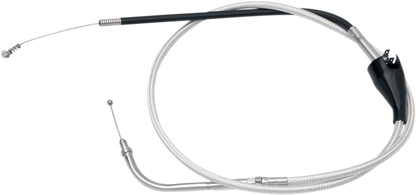 Magnum Shielding Sterling Chromite II Braided Idle Cable for Harley-Davidson