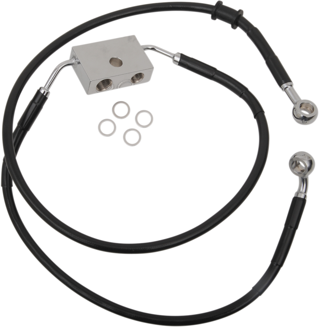 Drag Specialties Extended Length Front Brake Line
