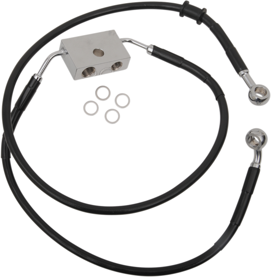 Drag Specialties Extended Length Front Brake Line