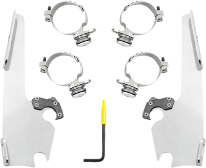 Memphis Shades Fats/Slim Windshield Trigger Lock Complete Mount Kit