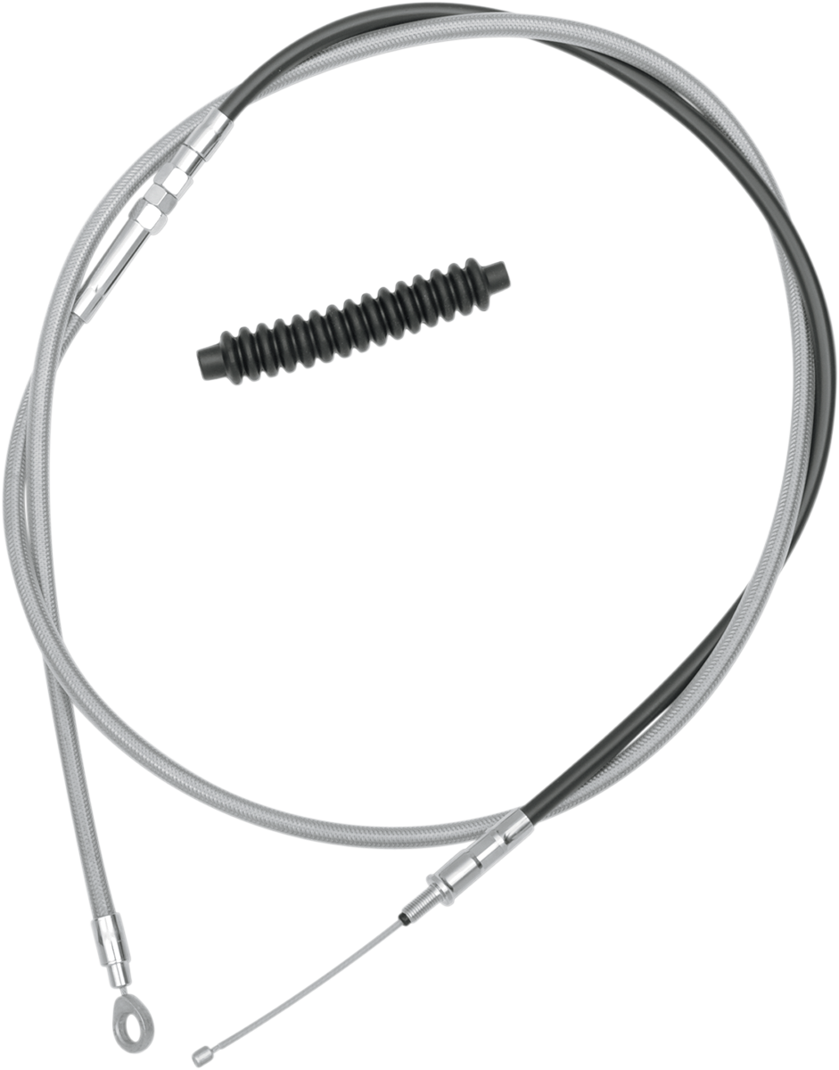 Drag Specialties High-Efficiency Braided Stainless Steel Clutch Cable