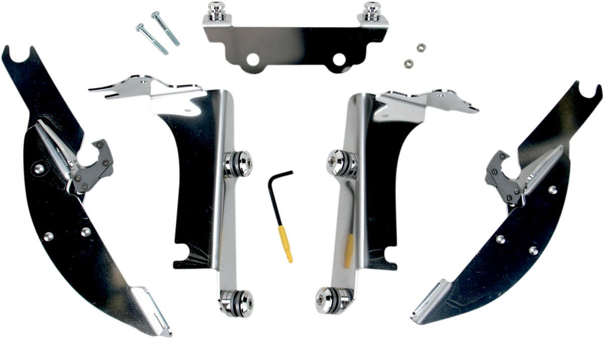 Memphis Shades Windshield Batwing Trigger-Lock Complete Mount Kit