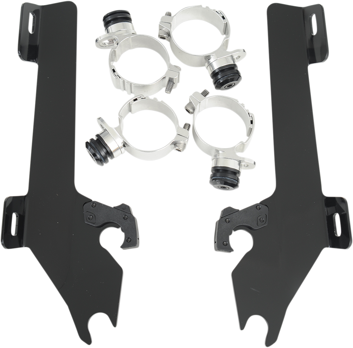 Memphis Shades Windshield Batwing Trigger-Lock Complete Mount Kit
