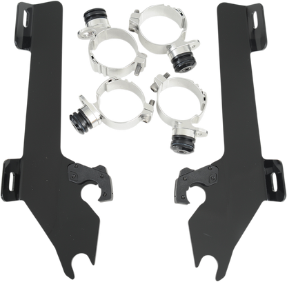 Memphis Shades Windshield Batwing Trigger-Lock Complete Mount Kit